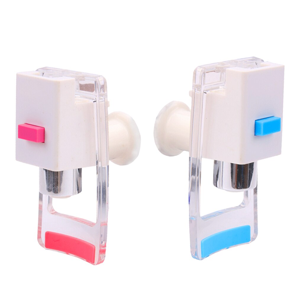 B Push Style Water Cooler Faucet, Blue/Red (Cold) Handle, (Pack Of 2)