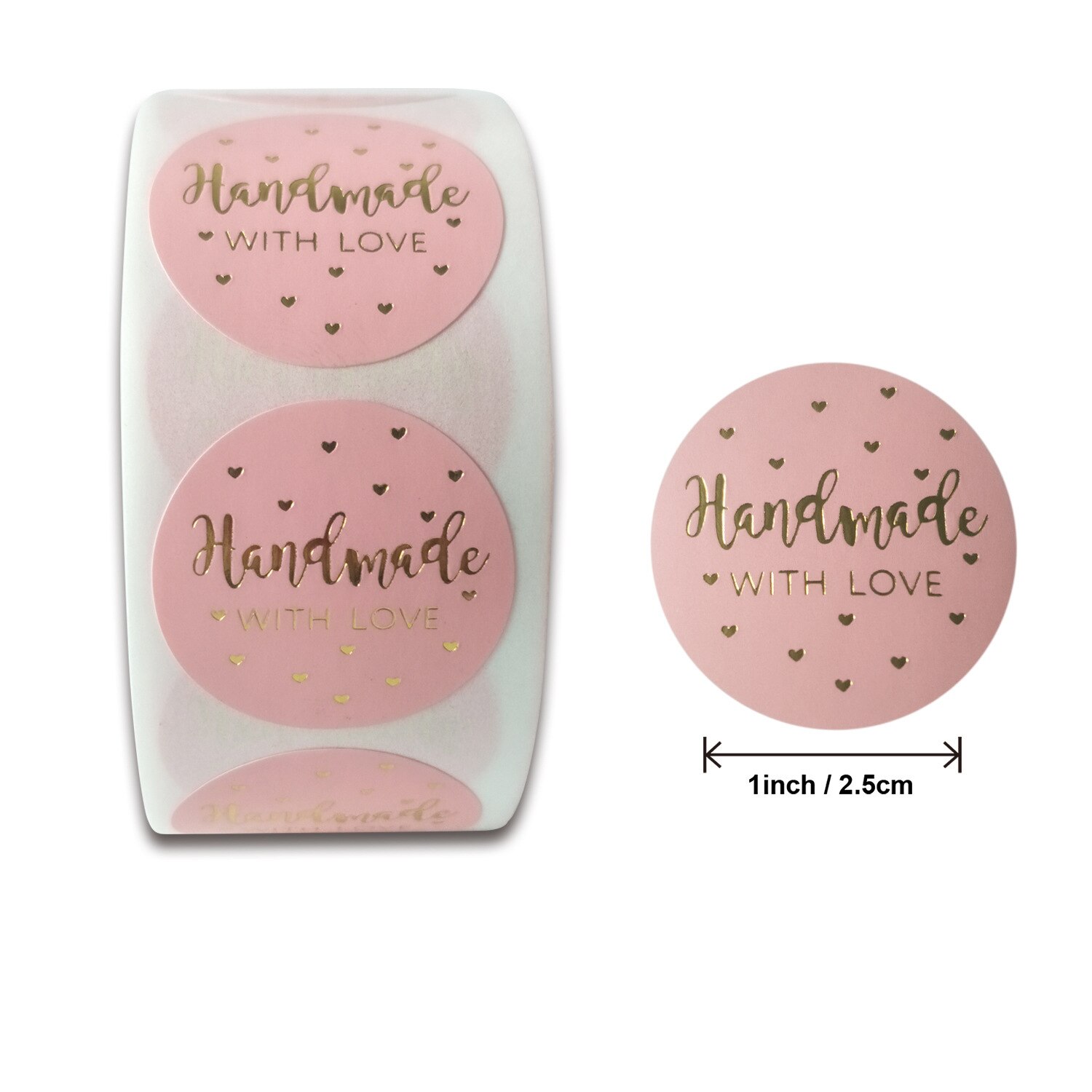 500 sztuk/rolka 1/1.5 Cal złota folia dziękuję naklejki Seal etykiety dla ręcznie robiona biżuteria papier do etykiet dekoracji pudełko na karty upominkowe DIY: Style 6