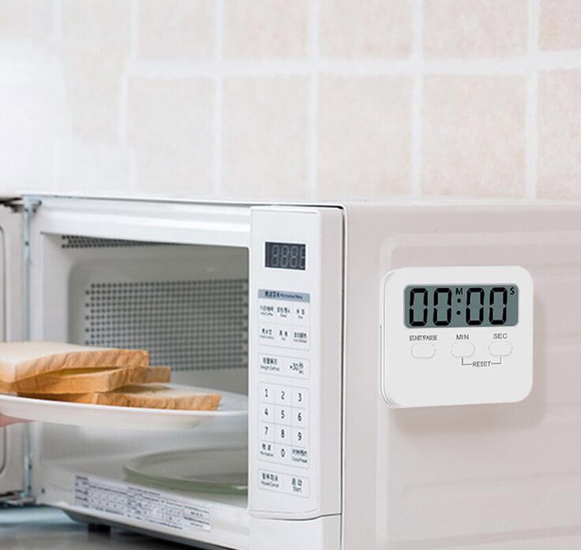 Student Timer Alarm Clock Remind Do Homework Mute Or Sound Multifunction Learning Cooking Timing With Magnetic LCD Alarm Clock