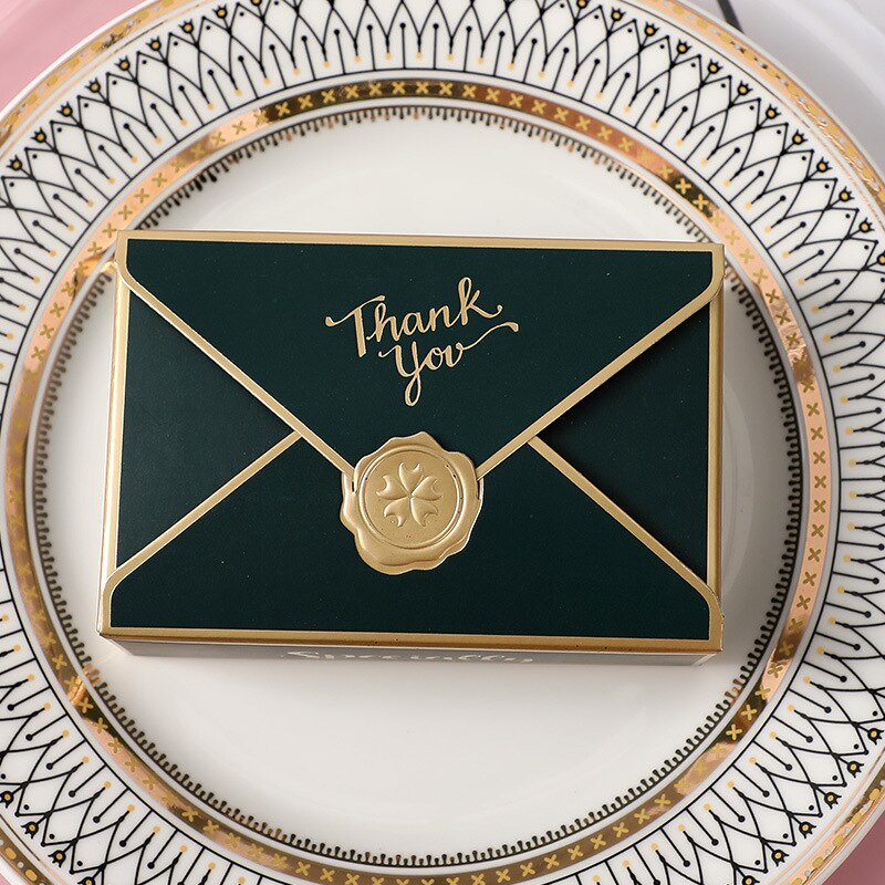 100pcs Candy Boxes Multicolor Wedding Favor Box Sweet Candy Boxes Christmas Baby Shower Party Chocolate Packaging Box: Green / 50pcs