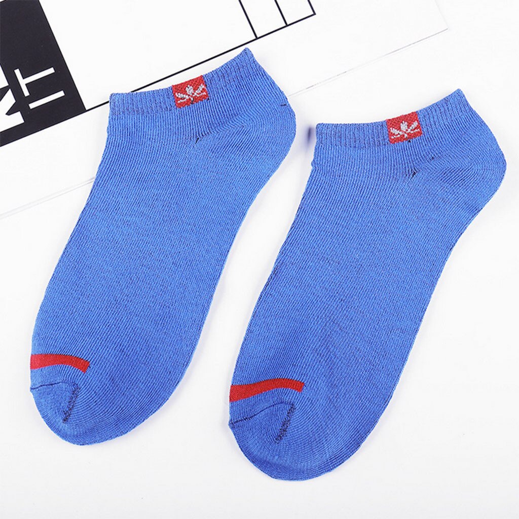 Men's Socks Cotton Boat Socks All Seasons Spring Autumn Male Casual Harajuku Breathable White Black Men Ankle Sock Meias: B