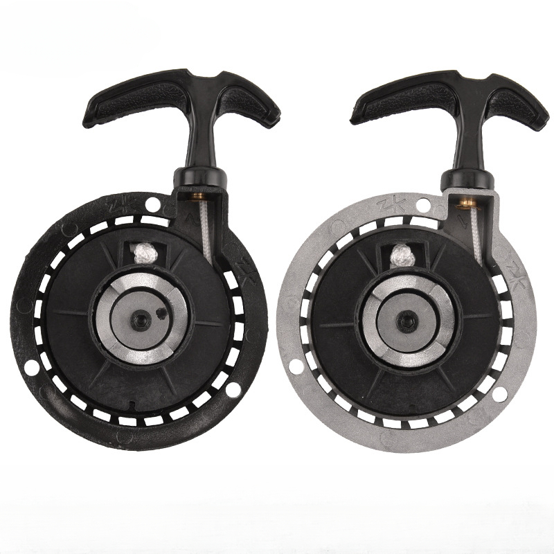 1pc x 2 -stokes pocket bike, nem trækstarter til 49cc mini moto, atv, quad, dirt pit bike, aluminiums trækstarter, startkontakt, tænder