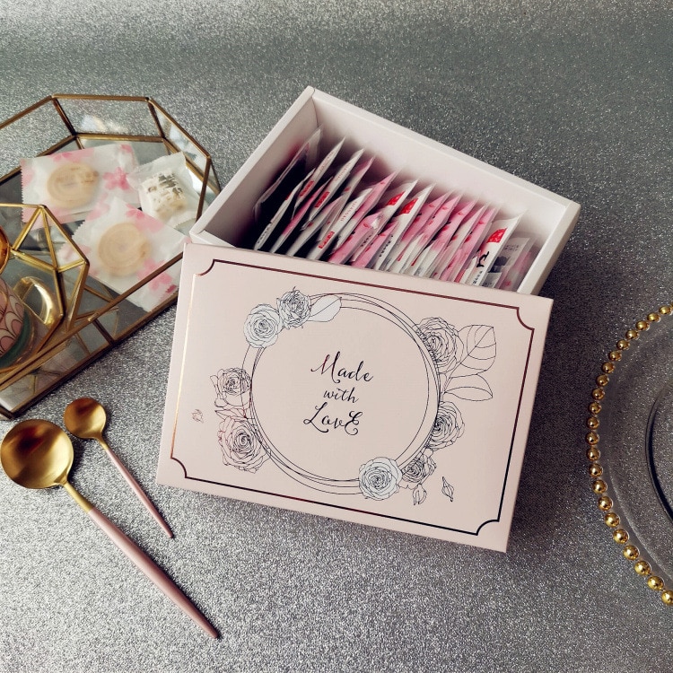 5pcs Proposal Flower Pattern Box Wedding Bridesmaid Box Valentine's Day Festival Party Fvor Decor Romantic Boxes: no interval box