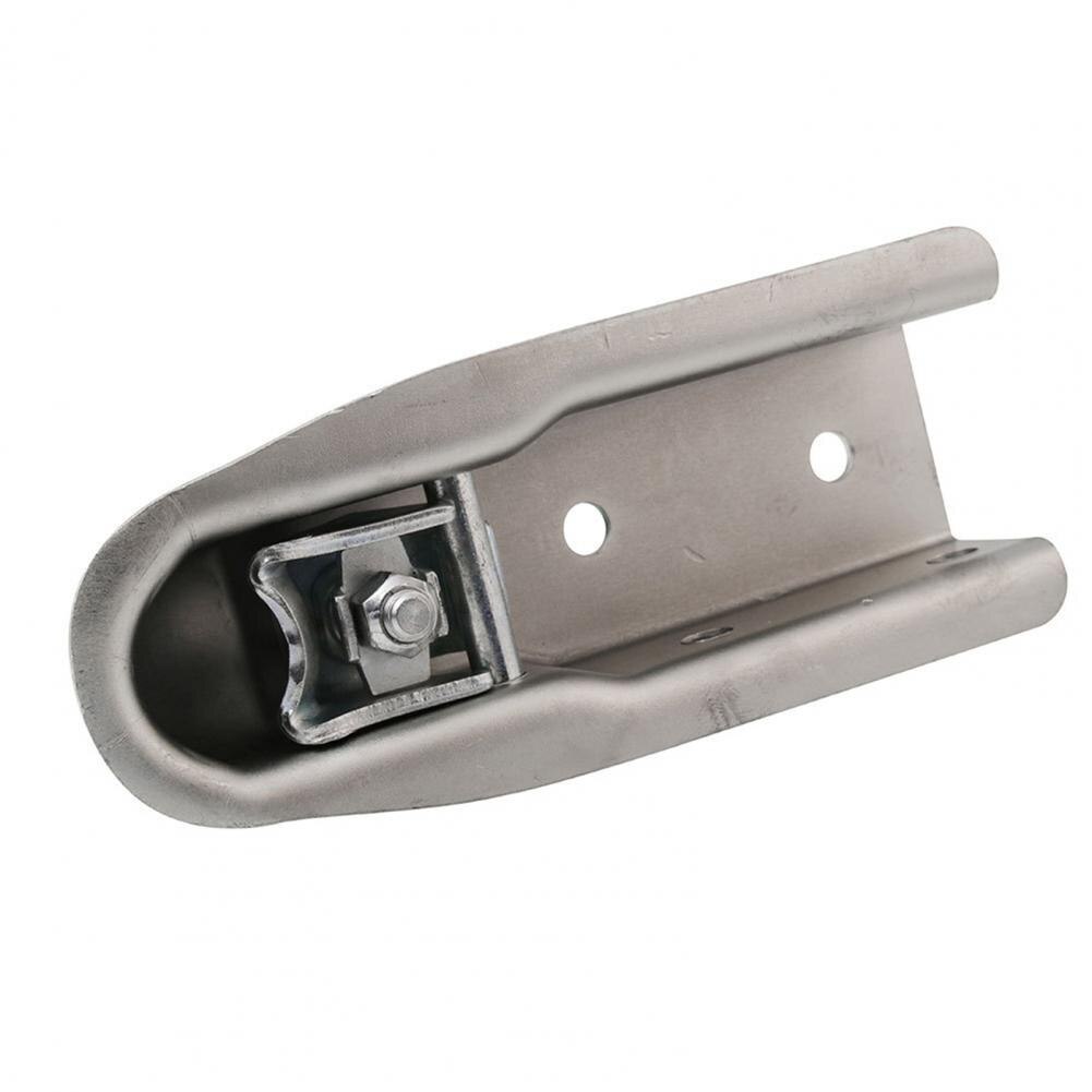 Straight Tongue Trailer Coupler Zinc-plated Quick Release Silver Carbon Steel Ball Coupler For 2 inch Ball Hitch 3500lbs