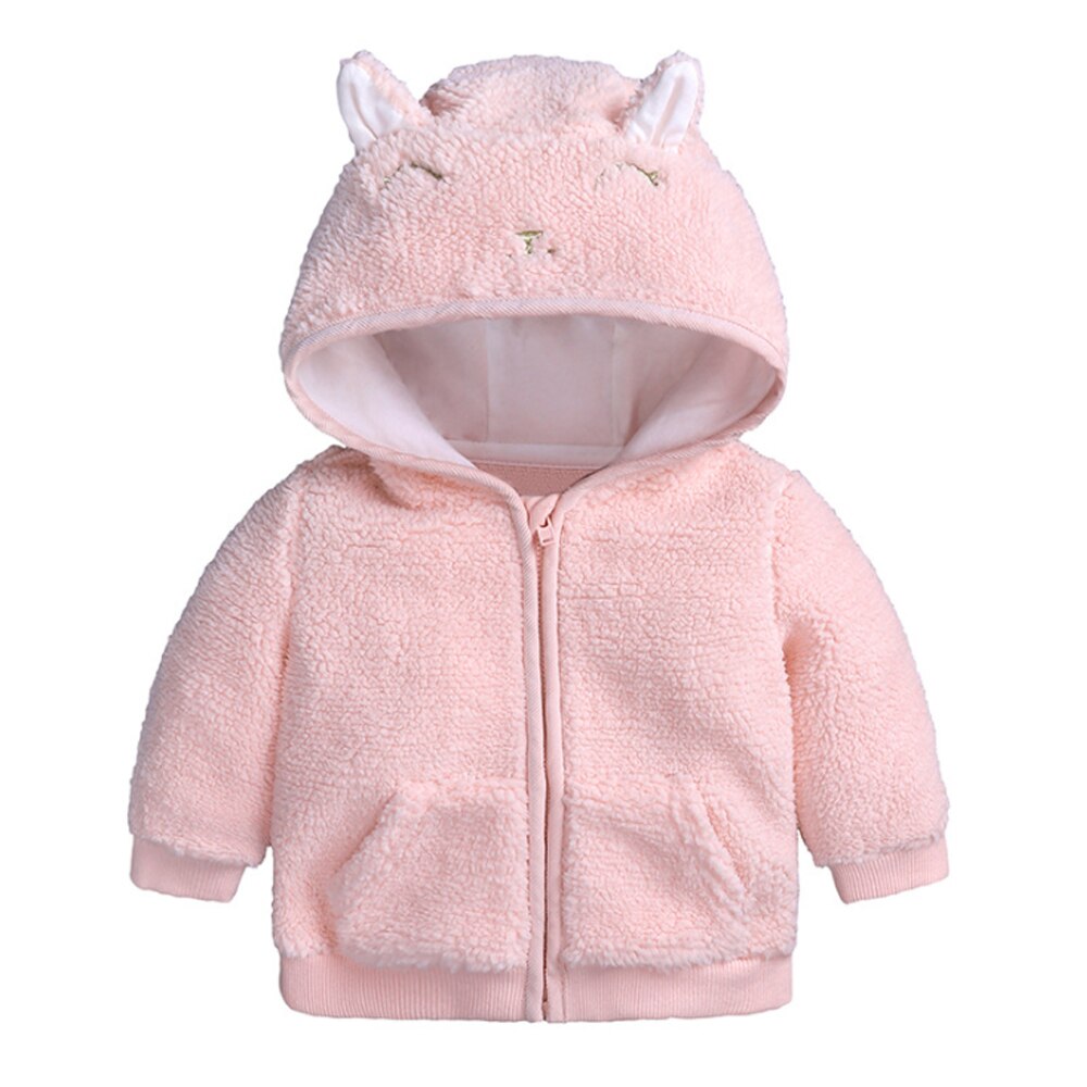 Jongens Meisjes Winter Warme Truien Voor Baby Peuter Tieners Kinderen Sweatshirt Kind Kids Hoodies Kleding Trainingspak: Pink / 18