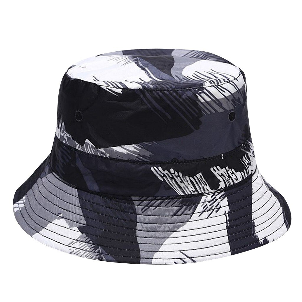 Moderne Unisex Print Emmer Hoed Wandelen Klimmen Hoed Twee Kanten Mannen Vrouwen Opvouwbare Animal Print Visser Hoed Emmer Cap # p30: C