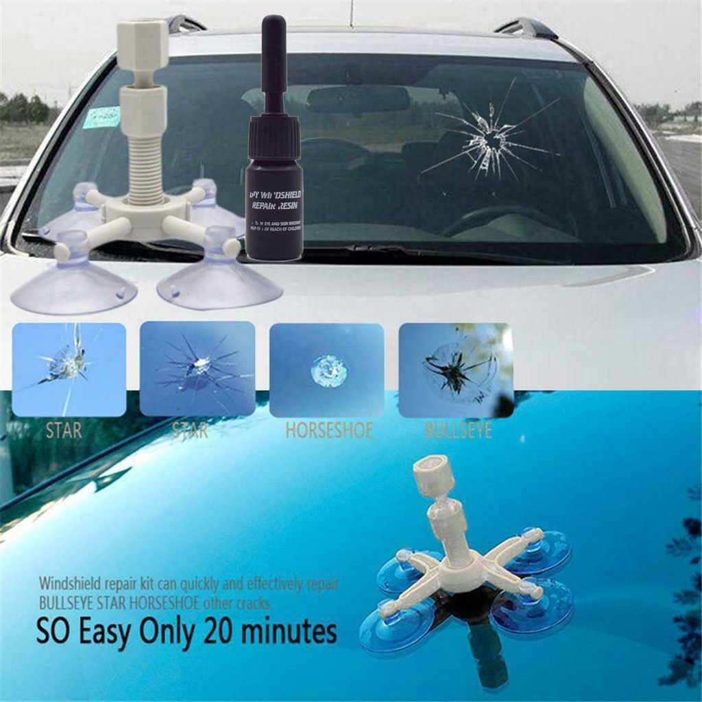 Windshield Repair Kit Automobiles Care Car Auto Maintenance Sets Car Glass Repair Tool Windshield Fillers Adhesives Diy#py10