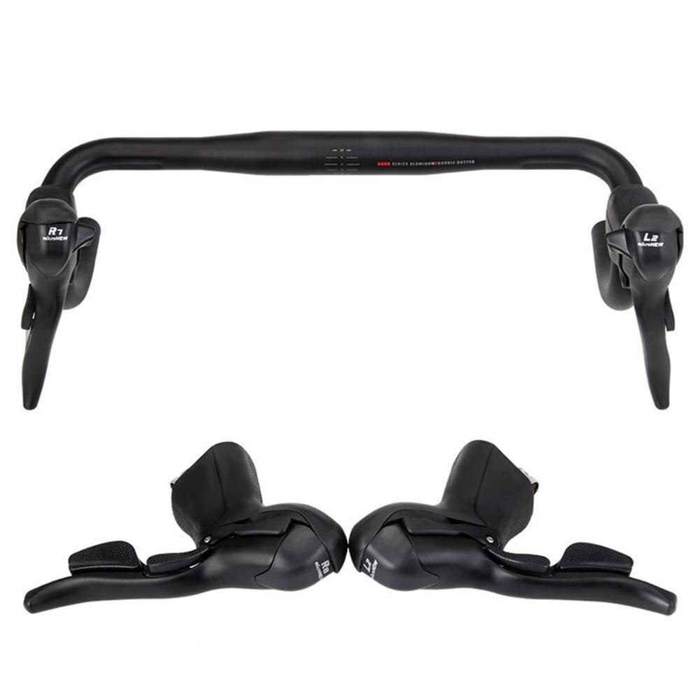 1 set of 2/7/8/9/10/11 speed brake lever handlebar stability universal multi-function dual control thumb shift lever handlebar