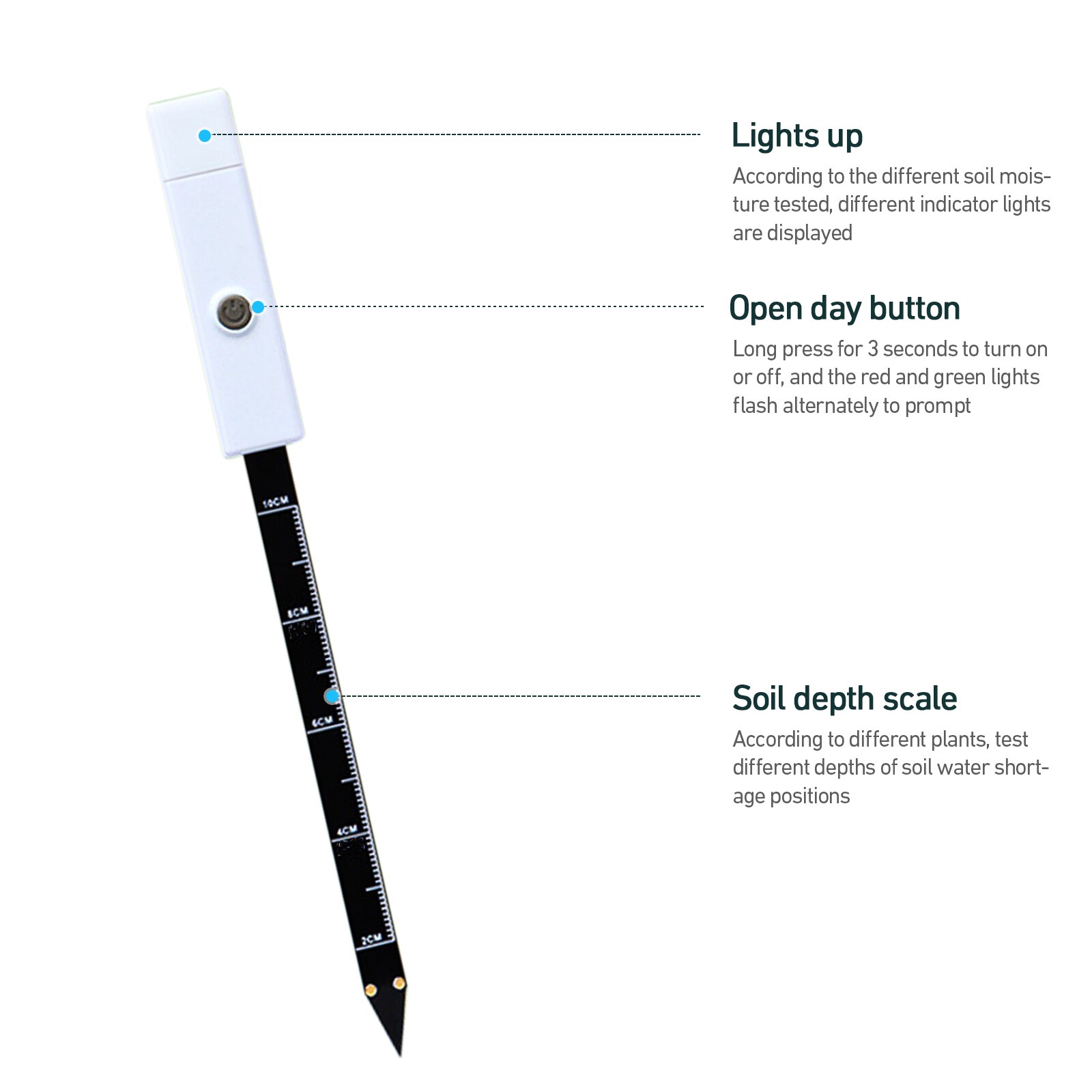 Plants Watering Reminder Soil Moisture Humidity Tool garden drip irrigation system Plants Hydration Warner watering timer