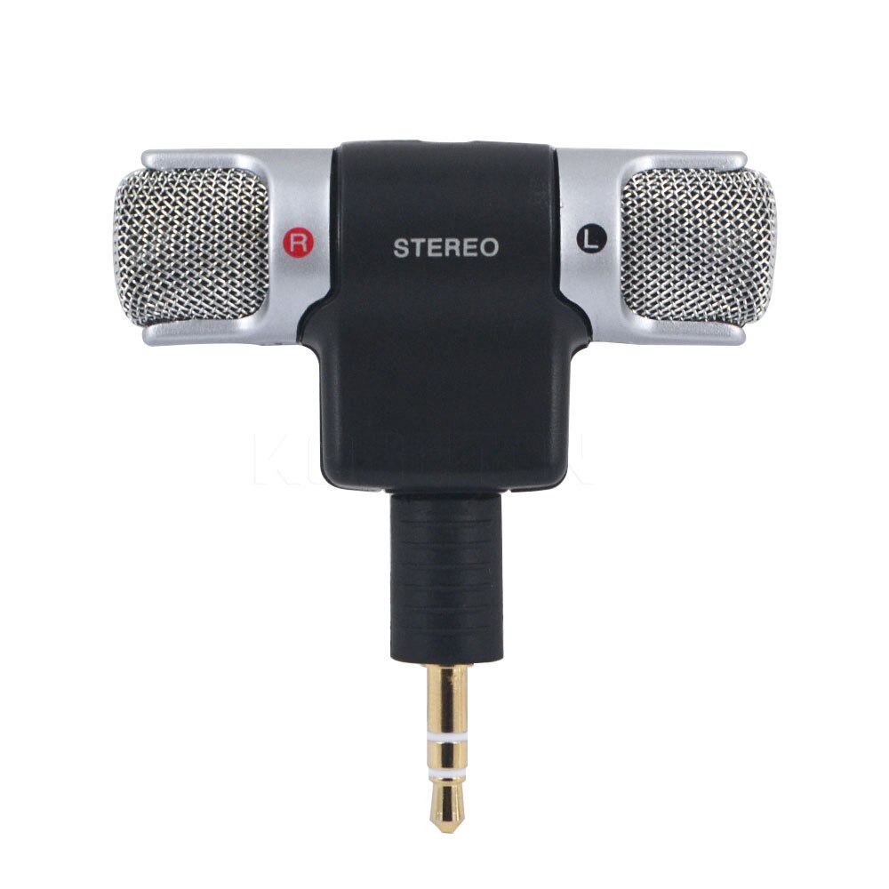 Kebidu universal digital electric mic stereo microphone for recorder, karaoke, pc, laptop, md, voip, msn, skype, and mobile phone