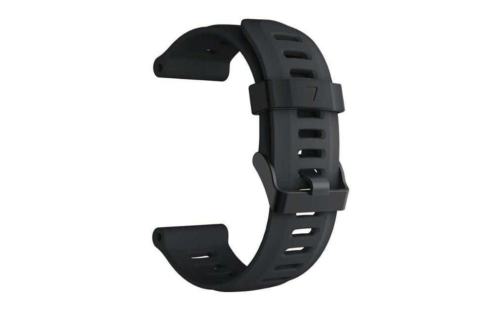 26mm Watch Straps for Garmin Fenix 3/3HR wrist band silicone watchband for Garmin Fenix3 / Fenix 5X Bracelet belt with HD film: Black