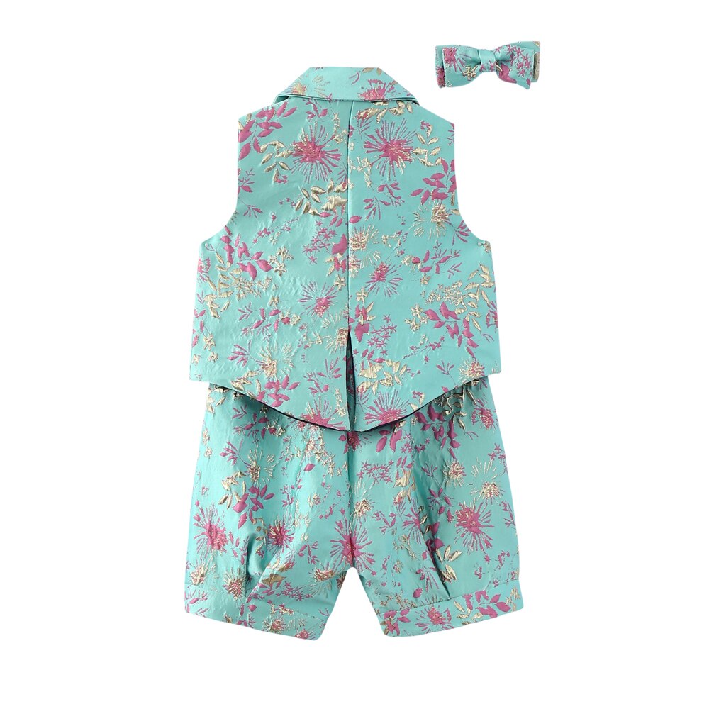 Baby Boy Wedding Suit Infant Formal First Birthday Tuxedo Toddler Jacquard pattern Photography Outfits Ceremony Party Costume