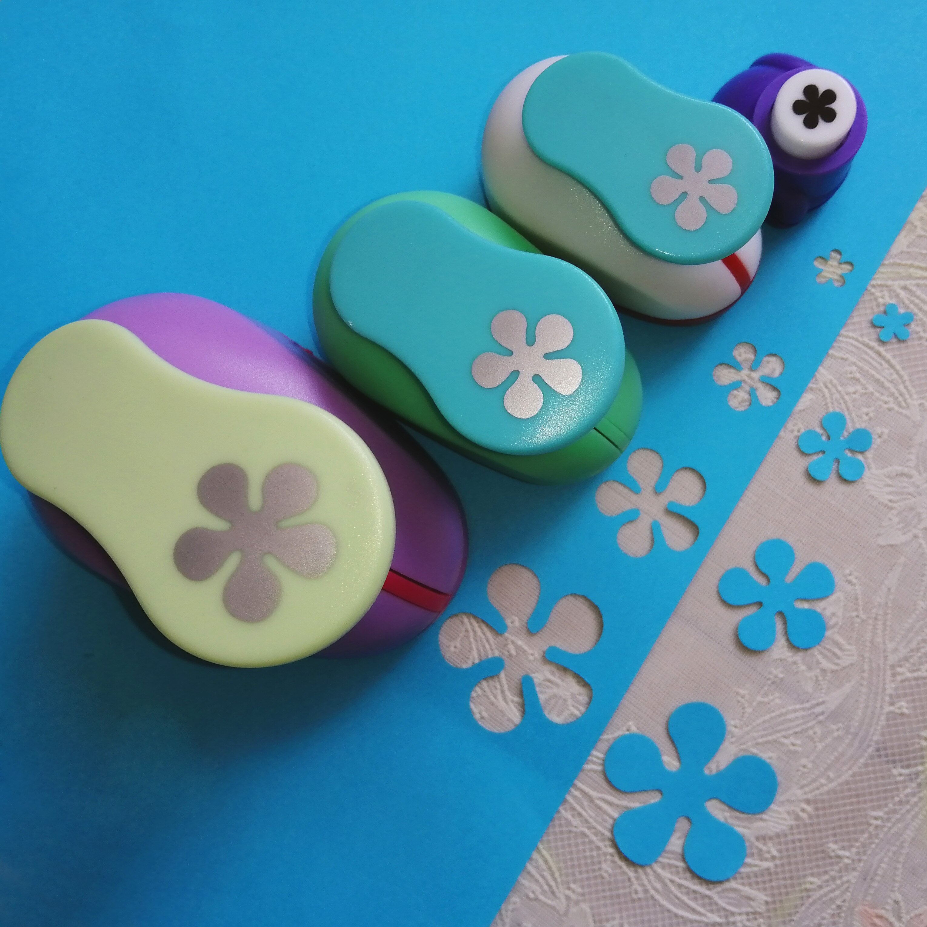 1.5cm-7.3cm flower shape of craft punch paper punches scrapbooking punchers DIY handmade paper cutter EV foam hole punch