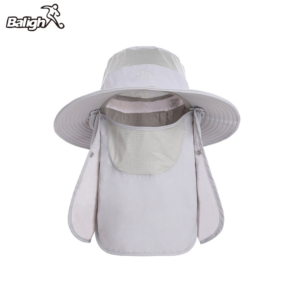 Balight Summer Sun Hats For Men Large Bucket Hat Foldable Breathable Anti UV Sun-proof Hiking Fishing Male Hat Cap