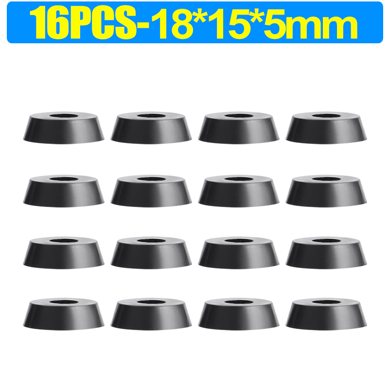 Almohadillas de goma protectores de suelo, tabla de cortar antideslizante, junta de parachoques para muebles, cubierta de pata de silla y mesa, alfombrilla de Hardware para muebles, 8/80 Uds.: Multicolor