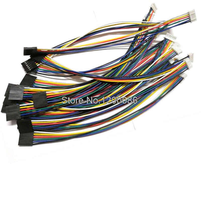 20 Cm 50 Cm 1M 24AWG JST-PH 2.0 Mm Dupont 2.54 Mm 6P Kabel Ph Serie 455-1163-ND PHR-5 M20-1060600 952-2231-ND Kabelboom