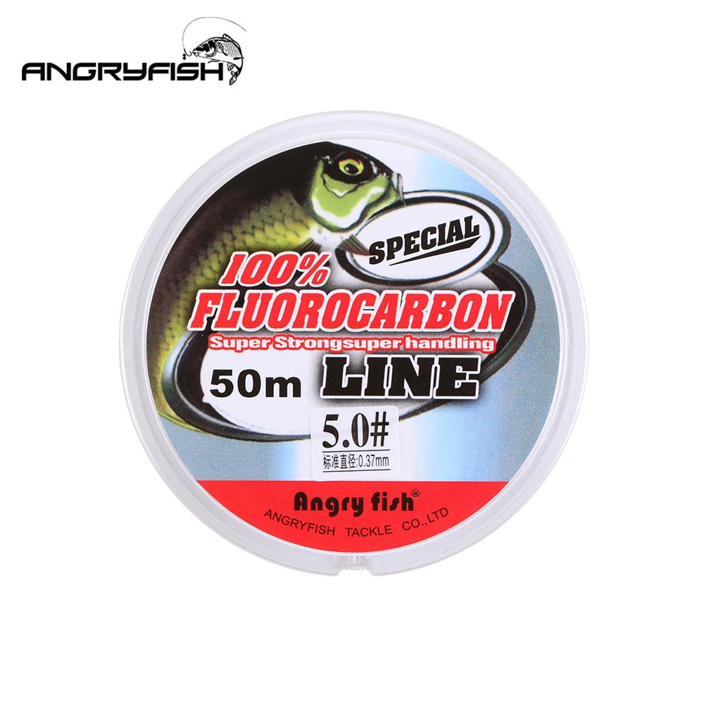 50m Fishing Line Transparent Super Strong Fluorocarbon Fishing Wire Clear Carp Fish Line On For Fishing Gear Tackle Carbon Fiber