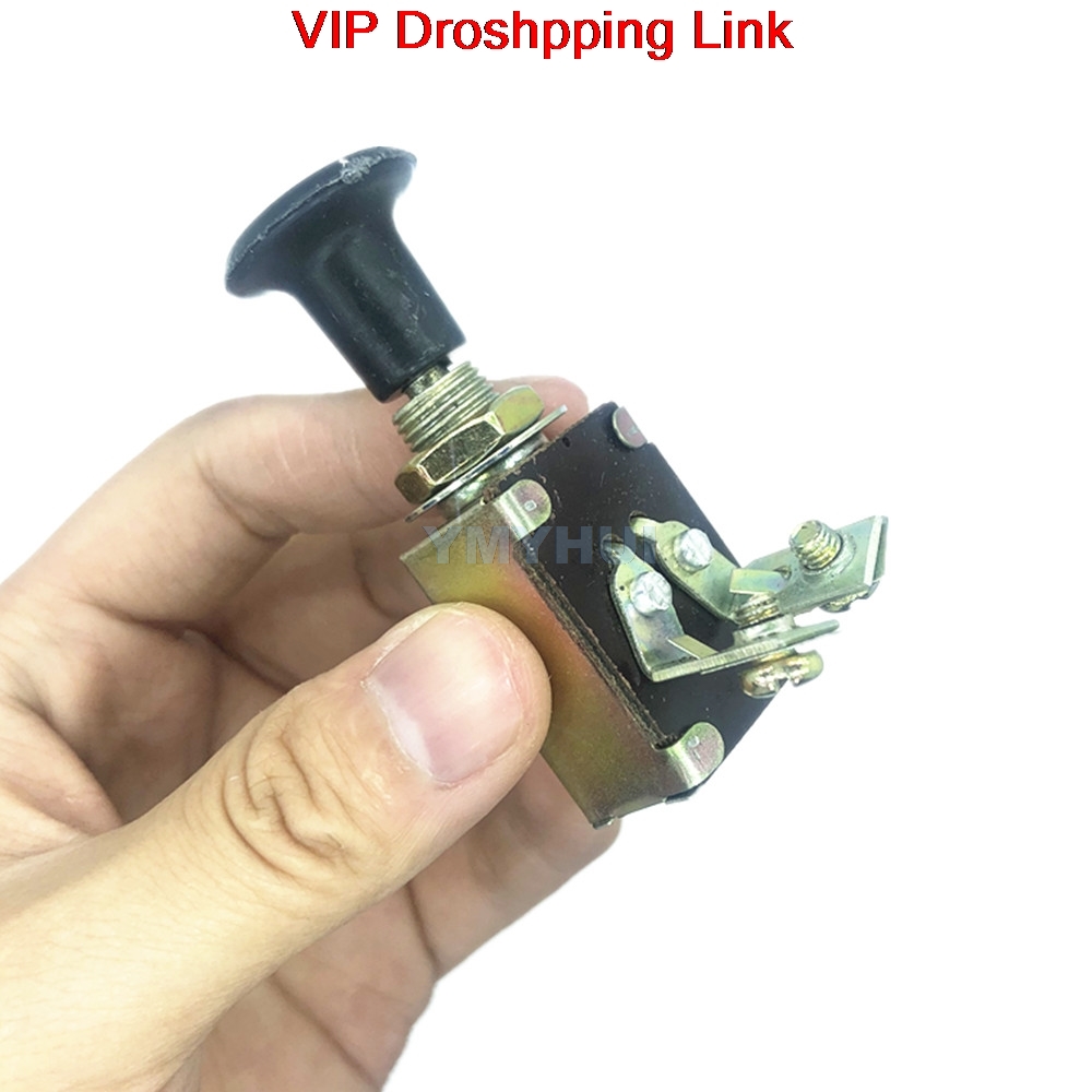Agricultural tractor headlight switch single gear dual gear hand push pull switch truck modified horn wiper switch accessories