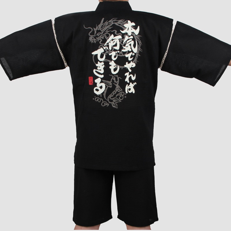 männer 95% Baumwolle Yukata Kimono Anzug Männer Japan Traditionellen Atmungsaktive Pyjama einstellen Sommer Bademantel mit kurze Hose A52505
