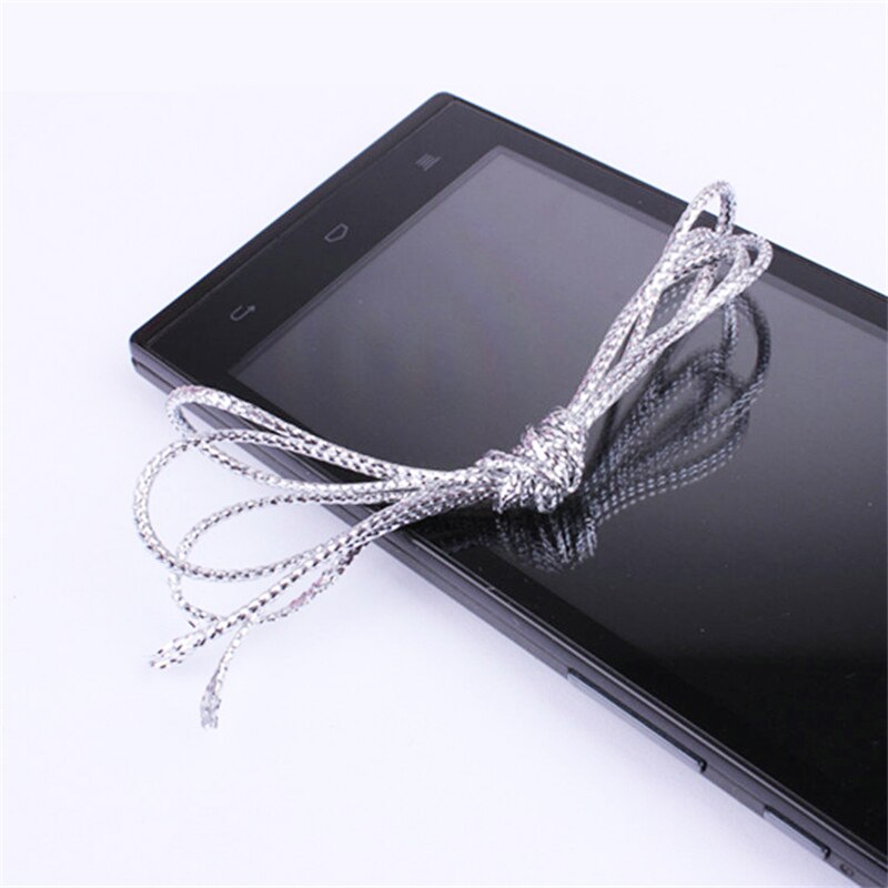 5 uds trenzas trenzado brillo Dreadlock cuentas elástica pelo trenzado cuerdas de largo 1M/Uds Accesorios para peinados: 02