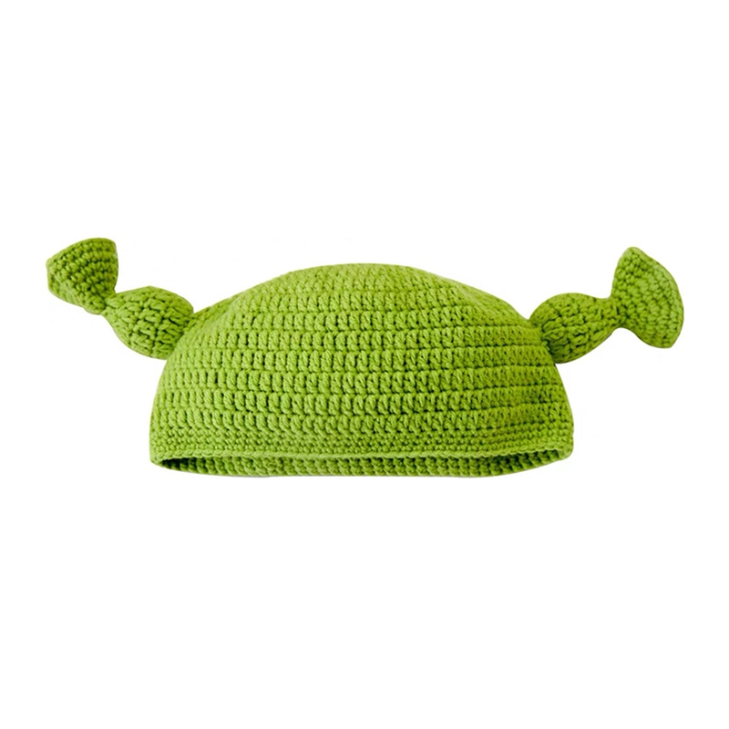 Mooie Alien Antenne Baby Hoed Gebreide Warme Effen Kleur Hoeden Decoratie: Small