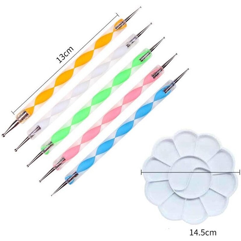 20 pièces Mandala pointage outils ensemble Mandala peinture pointillage pochoirs Kit pour Art Rock peinture