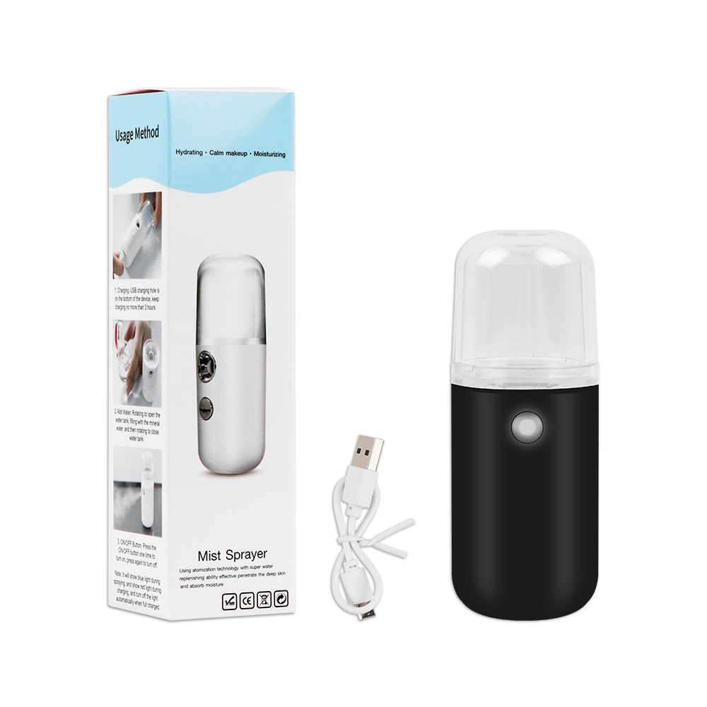 Mini Face Steamer Nano Facial Mister Hydrating Handige Handheld Usb Oplaadbare Mini Facial Steamer Voor Wimper Extensions Huid: Licht Geel