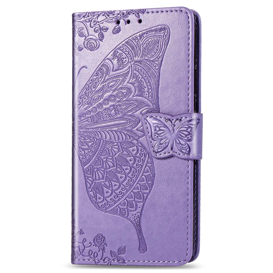 3D Butterfly Flip Case For Samsung Galaxy A31 Case Wallet Leather Phone Case On For Samsung Galaxy A31 A31 A315F A315 Cover: LightPurple