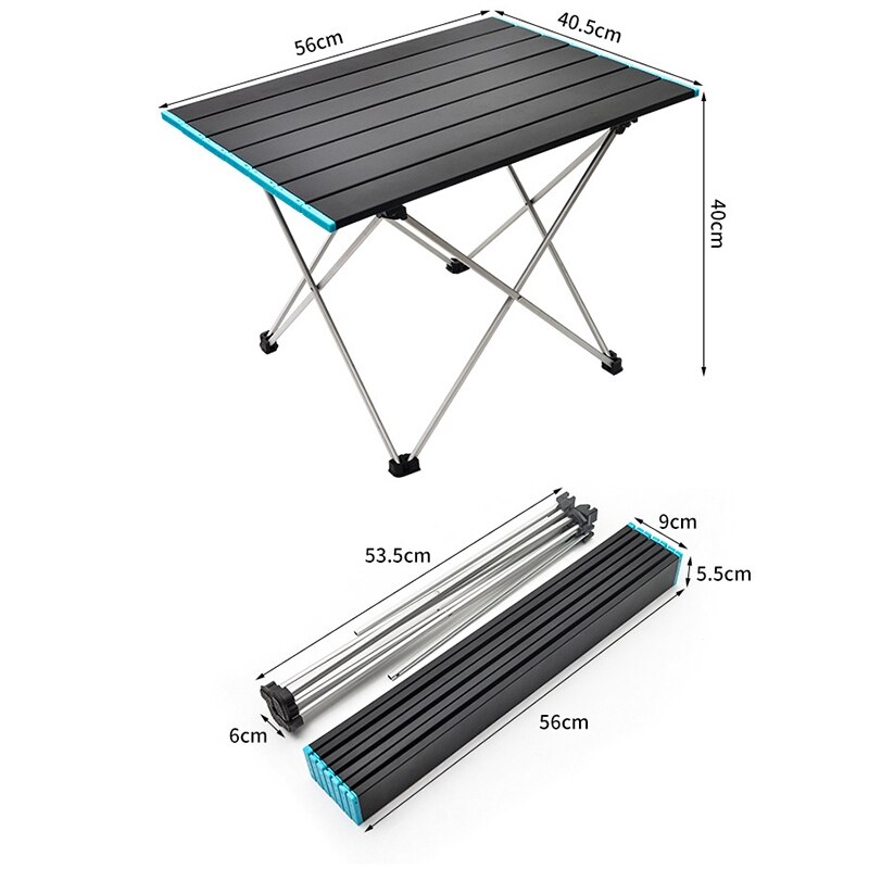 Foldable Portable Aluminum Ultralight Table with Carry Bag for Outdoor Camping,Travel,Hiking and Picnic