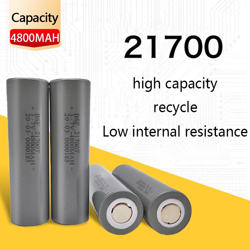 Batterij 21700 4800Mah 3.7V Oplaadbare Li-Ion Batterijen Voor Elektrische Auto 'S