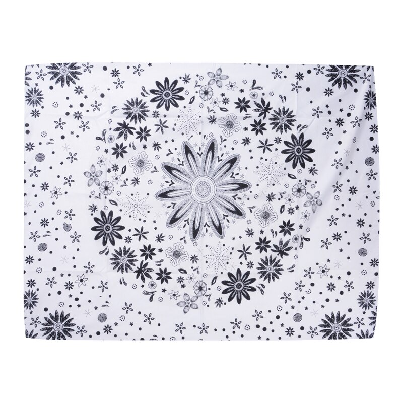 Bohemian wandtapijt mandala wanddecoratie strandmat handdoek polyestervezel mandala wandtapijt bedsprei woondecoratie: G