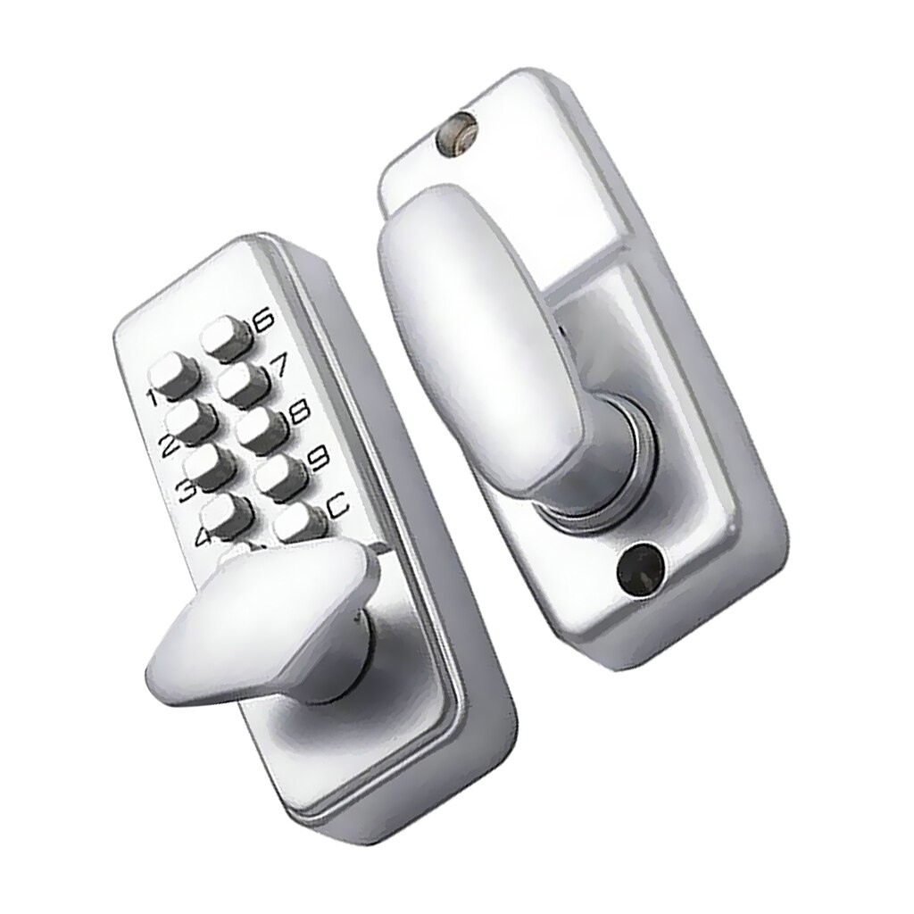 D Digital Keypad Entry Code Combination Keyless Setting Lock for Door - Located On Door Knob Zinc alloy