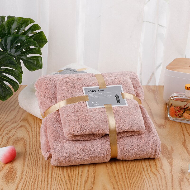 Microfiber Towel Set Spa Sauna Beach Towels Bathroom Amenities Super Absorbent Large Bath Towel Set for Home Bathroom Set: Dark Brown