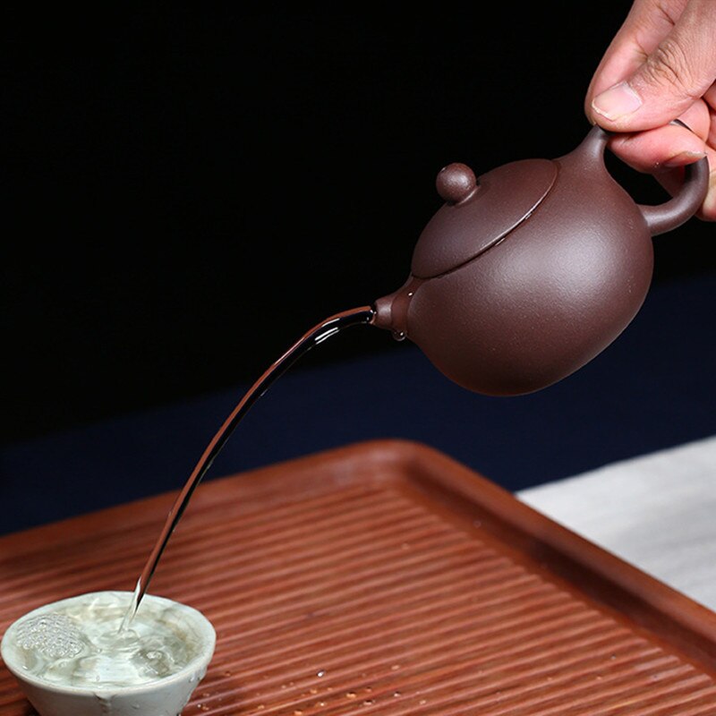 170ml Chinese Yixing Purple Clay Teapots Classic Xishi Tea Pot 188 Ball Hole Filter Kettle Master Handmade Zisha Teaware