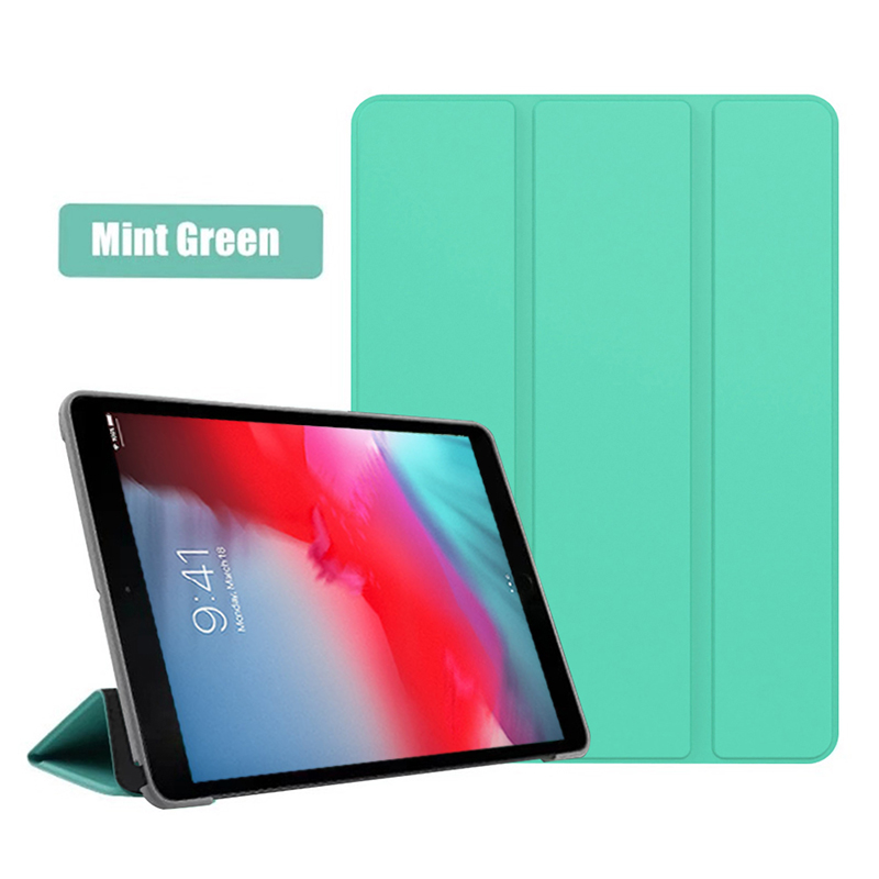 Funda para iPad Mini 5 A2133 A2124 A2126, funda trasera de cuero PU con soporte, funda inteligente con suspensión automática para iPad Mini de quinta generación: Verde