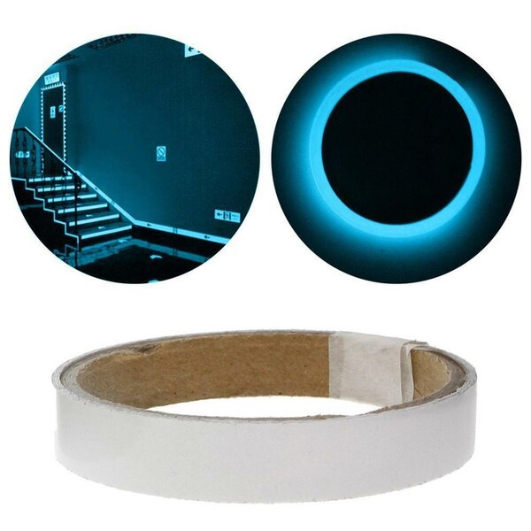 1Pcs Lichtgevende Tape Tl Night Zelfklevende Glow In Dark Veiligheid Film Sticker Veiligheid Podium Decor Thuis decoratie: blue / 5cmx100cm