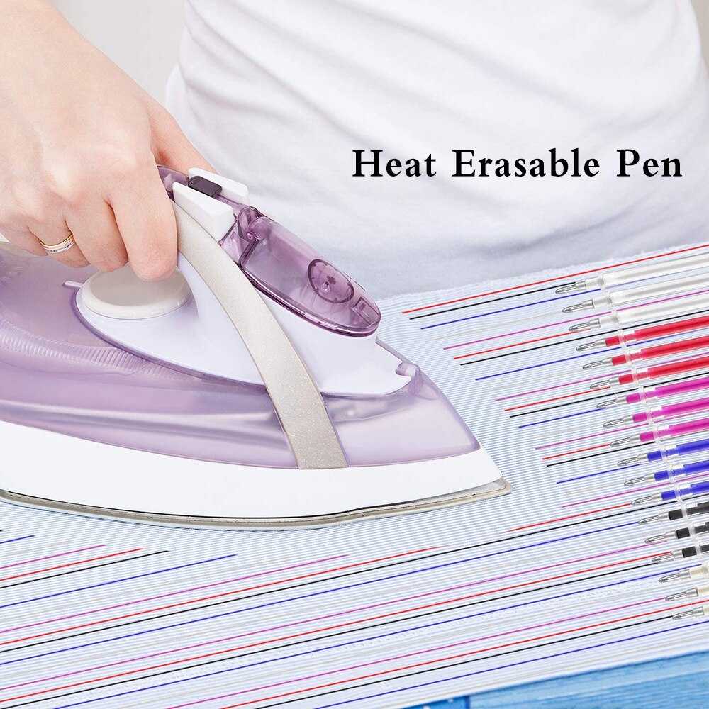 50/100Pcs Warmte Uitwisbare Pen Vullingen Inkt Verdwijnende Stof Marker Pen Voor Stof Leer Craft &amp; Pen Case diy Naaibenodigdheden