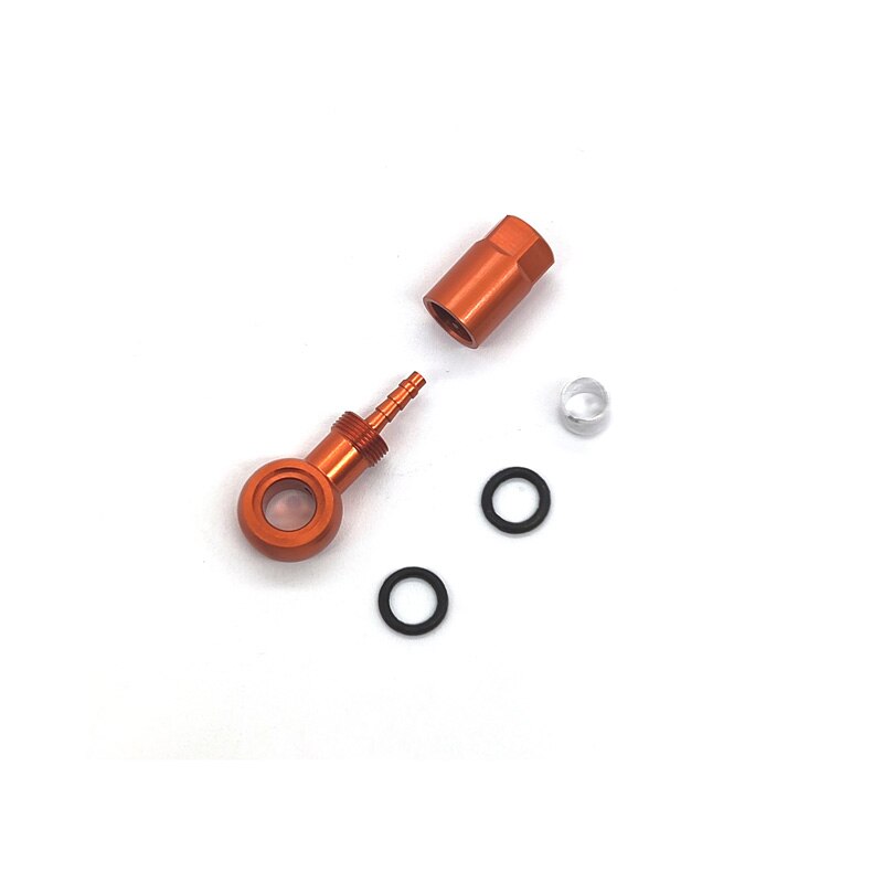 Aguja de manguera de freno de disco hidráulico para bicicleta, Oliva, SLX XT, HB-90, M775, M785, M9100, M8000: orange
