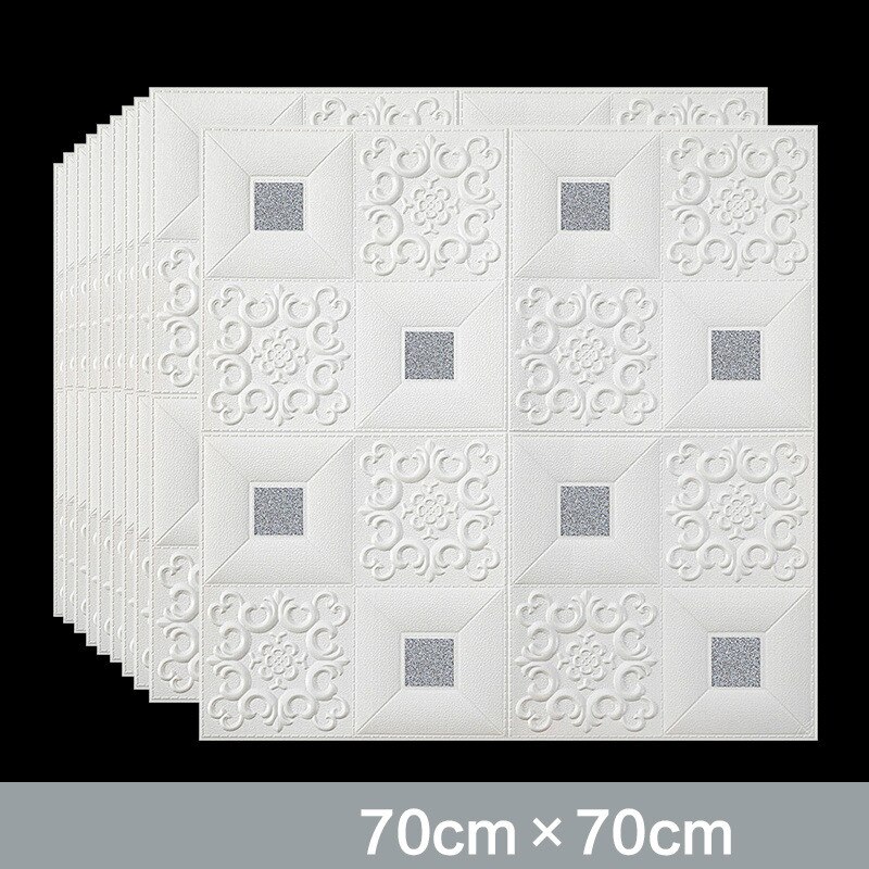 3D Roof Ceiling Wallpaper PVC Waterproof Self-adhesive Foam Wallpaper Living room Bedroom Roof Ceiling Contact Paper Decor Decal: E