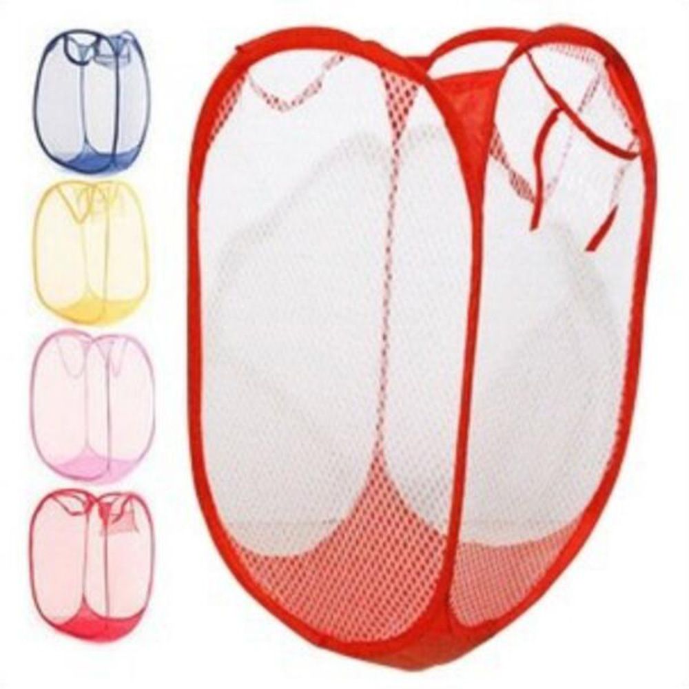 Foldable Net Laundry Basket Mesh Net Clothes Bra W... – Grandado