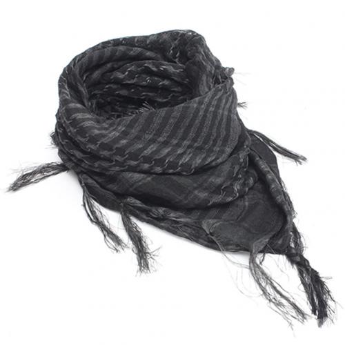 Unisex Sjaals Lichtgewicht Plaid Kwastje Arabische Woestijn Shemagh Keffiyeh Sjaal Wrap Pashmina Lente Plaid Sjaal Voor Vrouwen: Grijs