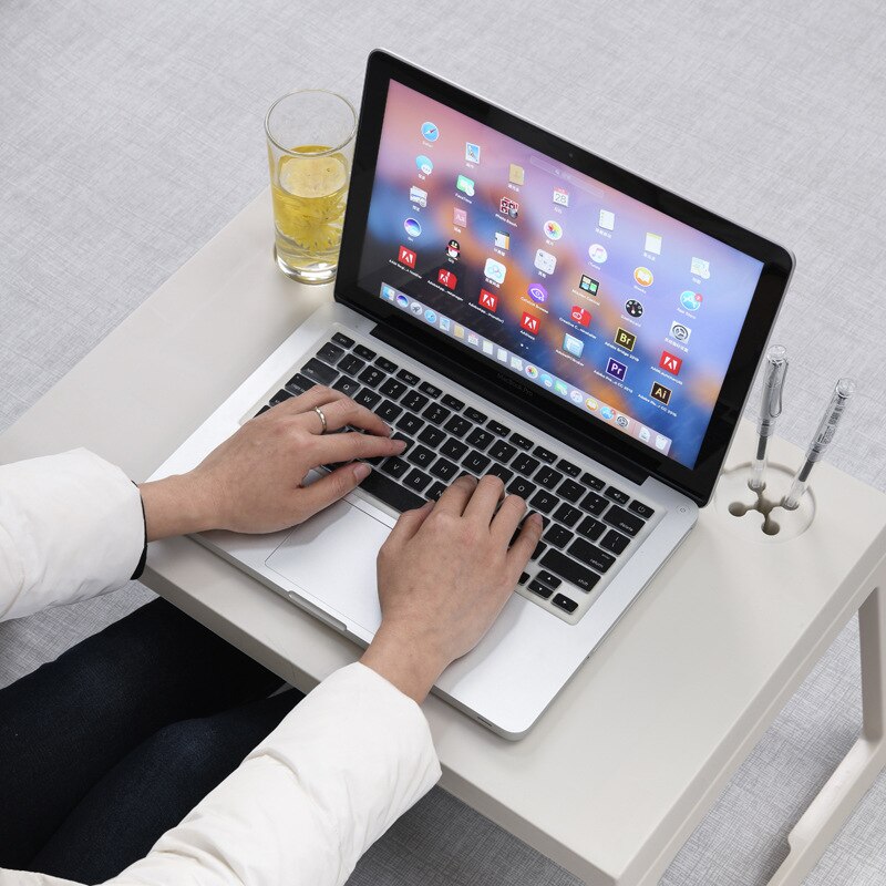 Folding Computer Desks Simple Bedroom Lazy Table Plastic Student Bedroom Bed Table Confinement Table