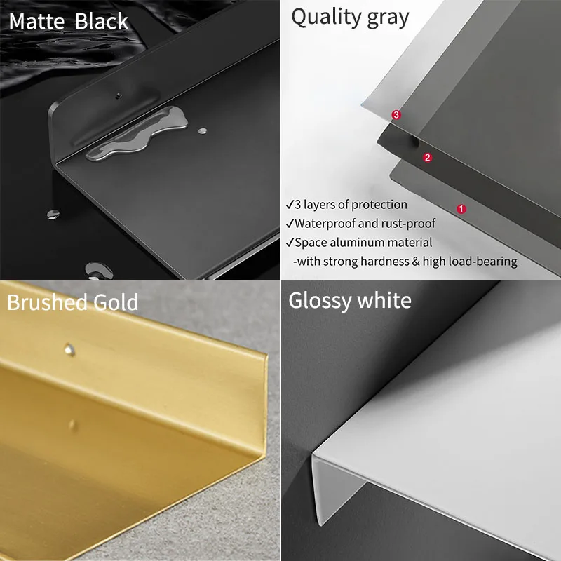 Schwimmende Badezimmer verwöhnen ohne Bohren Lagerung Wandre gal Heimat Organizer Leiste Hardware- Schrank Küchen zubehör Toilette