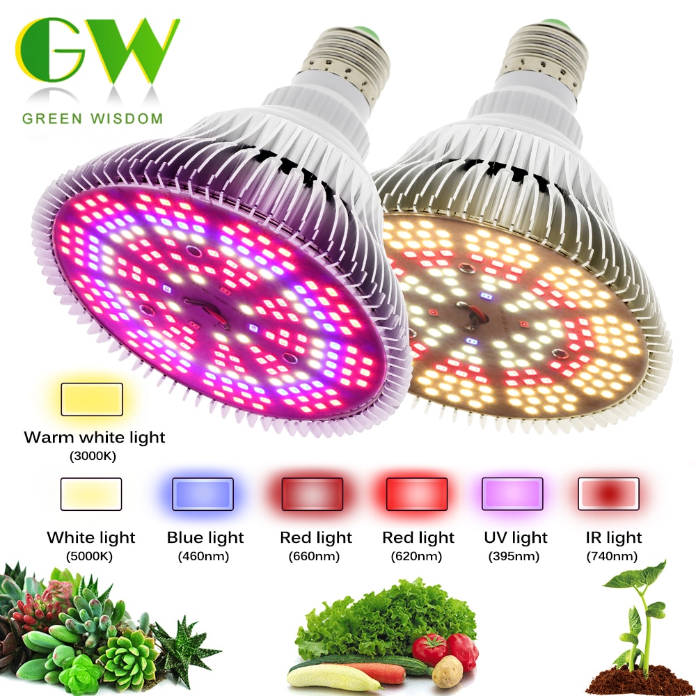 250W Led Grow Lamp E27 Led Plant Lamp 200 Leds Sunlike Volledige Spectrum Kweeklampen Voor Kamerplanten groenten En Zaailing