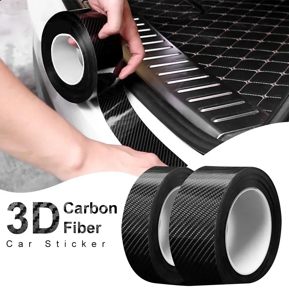 Fita adesiva de fibra de carbono para carro, fita de pano automotiva, à prova d'água, adesivo decorativo, seladores, hardware para casa