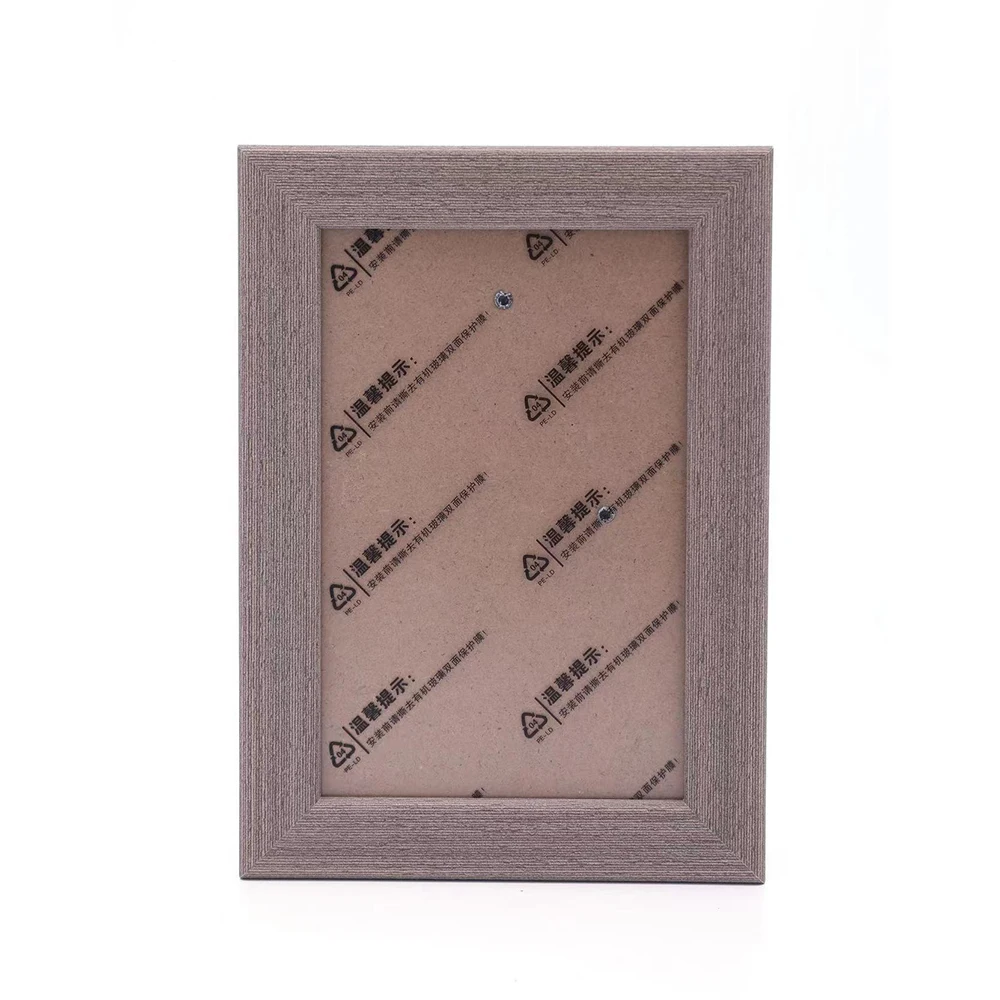 Free Photo Printing Wooden Photo Frame Family Portrait Photography Wedding Travel Photo Studio Multi-size Ornaments Simple Style: 5 inch / Red