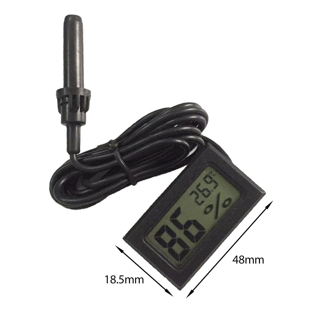 Mini Probe LCD Digital Thermometer Hygrometer Temperature Humidity Meter Digital Display
