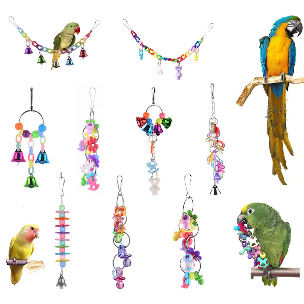 8 stilarter papegøje legetøj træ fugle stående tyggestativ legetøj perle kugle hjerte stjerne form papegøje legetøj fugl legetøj tilbehør forsyninger