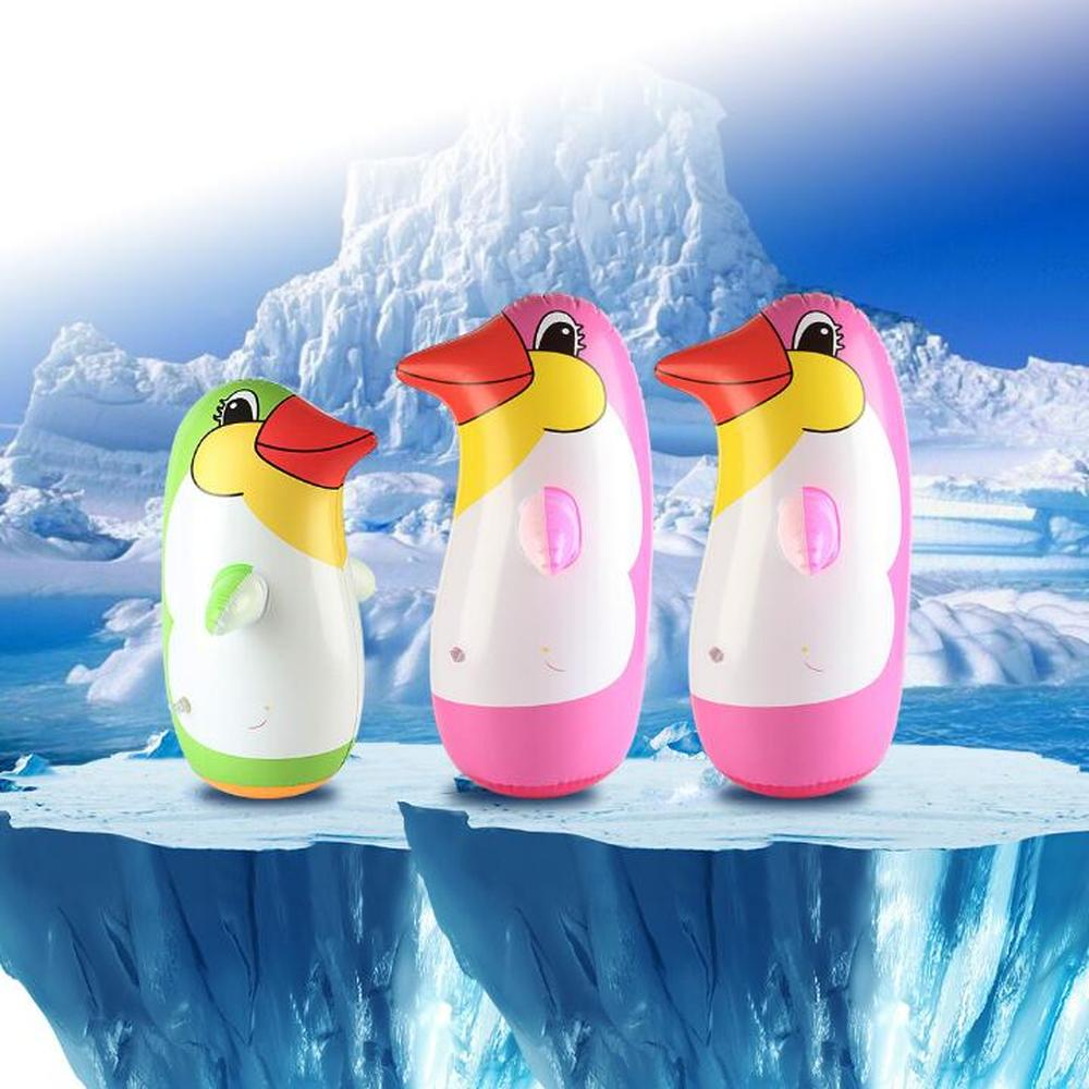 34Cm Opblaasbare Pinguïn Tumbler Speelgoed Bad Speelgoed Zwembad Speelgoed Kinderen Water Spelen Speelgoed Voor Kinderen Tuin Party Decor levert