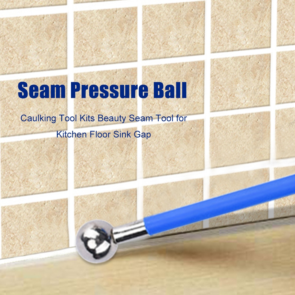 4pcs Floor Tile Grout Construction Tools Double Steel Pressed Ball Ceramic Floor Grout Glue Gap Tool Repairing Stick